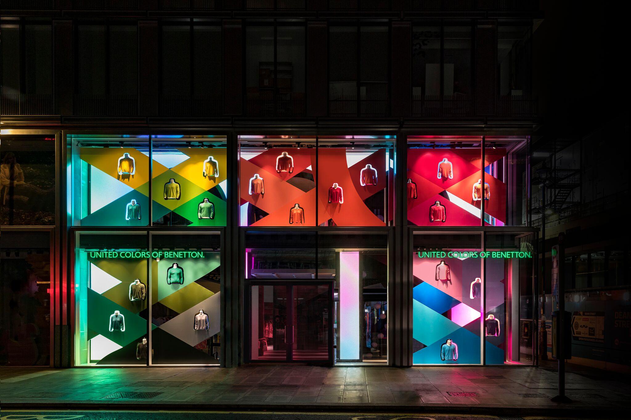 Retail Display Production Benetton Window Wide